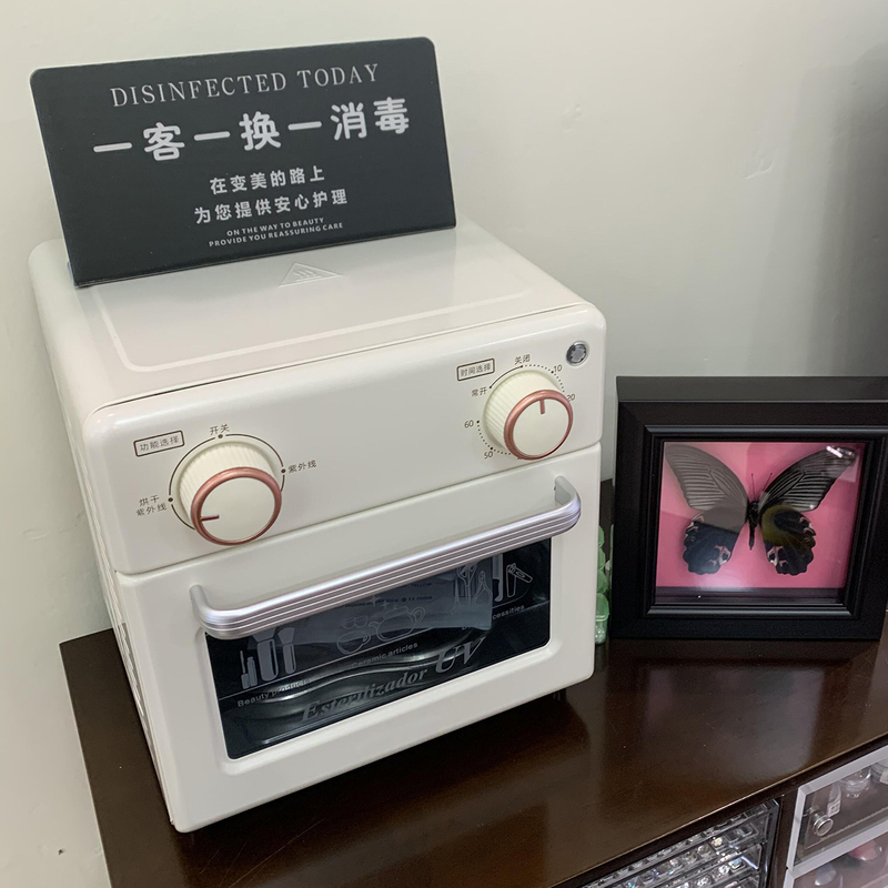 快剪工具杀菌箱房卡修脚工具消毒柜美发店镊子发廊文件消毒柜迷你
