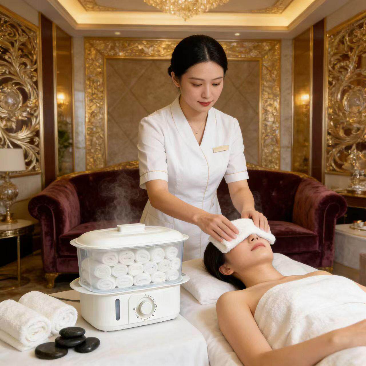 热喷仪美容院专用冷热双喷蒸脸器打开毛孔脸部补水双管喷雾机仪器