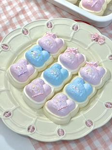 三连兔兔条捏捏硅胶模具 手工翻模 可做捏捏乐 极速发货 模具