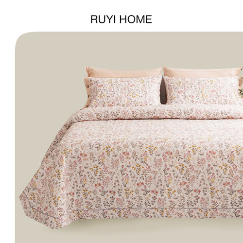 【冠军推荐】绗缝美式全棉床盖