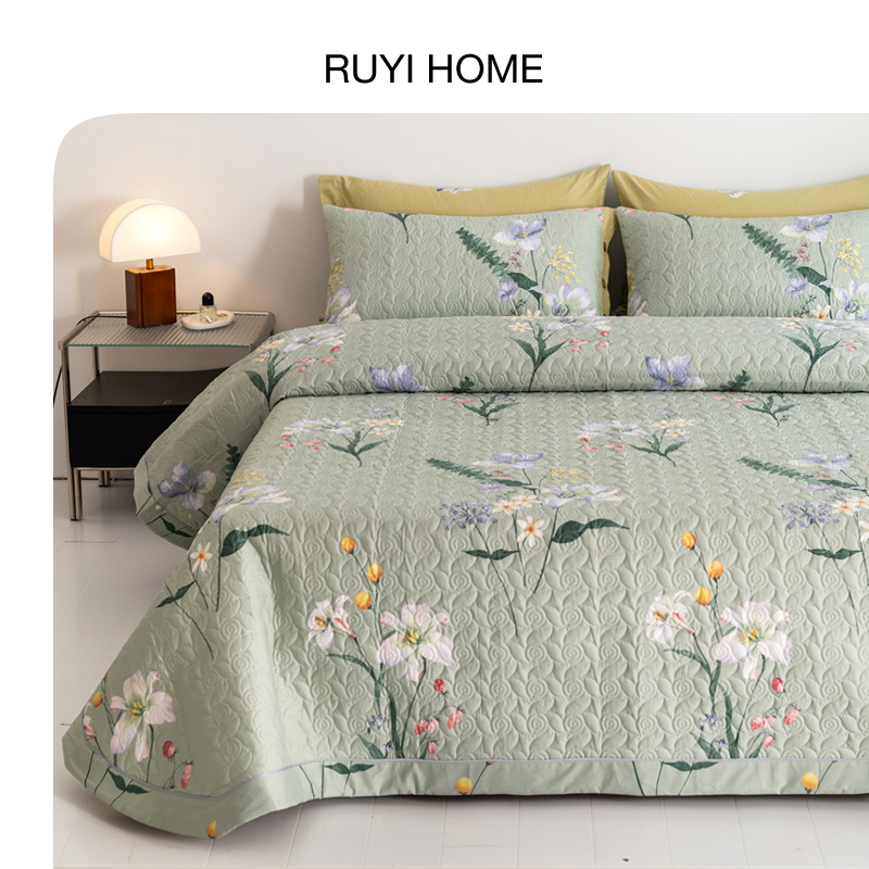 如奕纯棉床盖用心选料阳光好棉