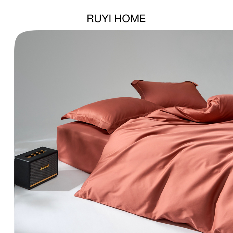 如奕新疆长绒棉4件套贡缎质感