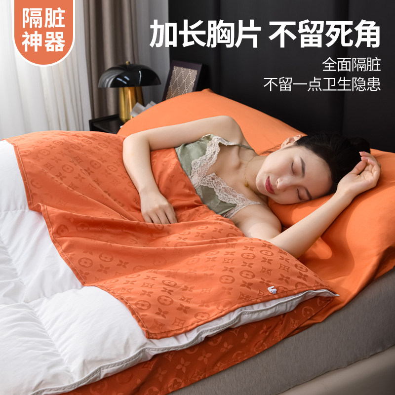 如奕二代旅行隔脏睡袋酒店出差旅游冰丝夏季凉感双人一体式可拆分图片