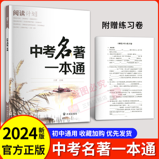 文学练习七八九年级复习备考资料 语文教材训练知识考点大全经典 阅读计划中考名著一本通初中语文课外阅读理解专项训练人教版 2024版