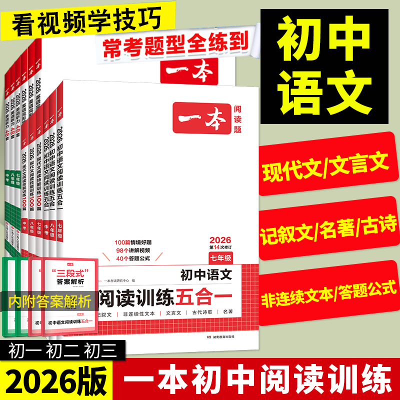 初中语文专项阅读理解训练合集