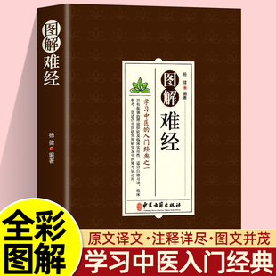 入门经典 杨健著学习中医 中医理论价值及临床实用性中医临床入门医学研究参考难经原文白话解校释奇经八脉脉象书籍 图解难经