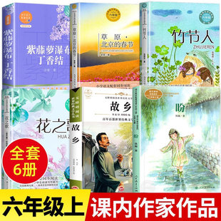 六年级上册阅读课外书必课内作家作品会走路的梦铁凝花之歌草原北京的春节故乡鲁迅紫藤萝瀑布丁香结竹节人适合小学生阅读课外书籍