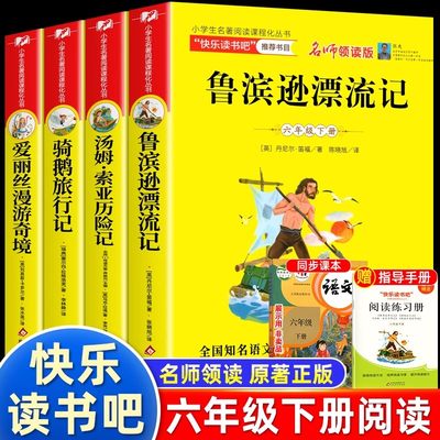 全套4册鲁滨逊漂流记六年级下册