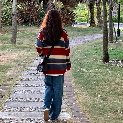 Демисезонная толстовка, ретро куртка, осенний лонгслив для влюбленных, в американском стиле, коллекция 2023, осенняя