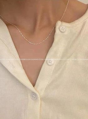 简约满天星项链细高级感气质锁骨链女ins风轻奢小众百搭素链饰品