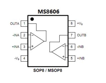 原装ms8606m精密低躁运算放大器