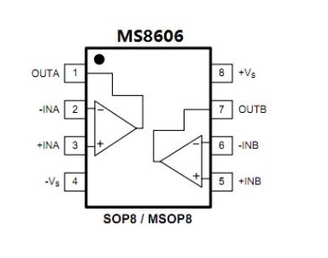 原装ms8606m精密低躁运算放大器