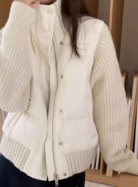 class韩国直邮112019 ONE MONE韩代2025款  羊毛针织鸭绒羽绒服