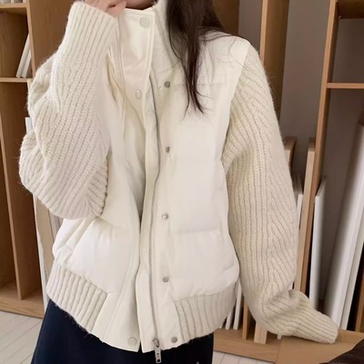 class韩国直邮112019 ONE MONE韩代2025款  羊毛针织鸭绒羽绒服