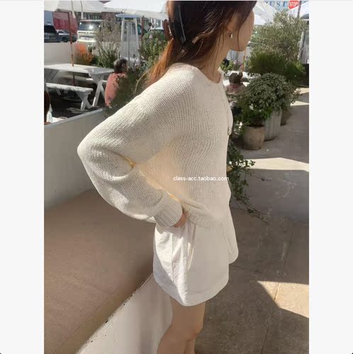 class韩国直邮1031903 OUNCE 韩代2026款  抽绳松紧腰显瘦短裤