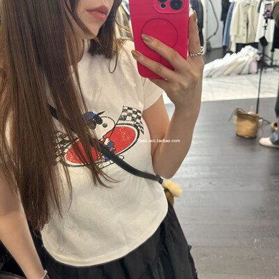 class韩国直邮022214 Choi 韩代2026款  史努比短袖T