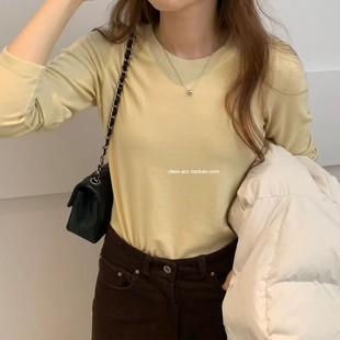 弹力巨好糯唧唧打底T 韩代2025款 韩现class韩国直邮111015 OUNCE