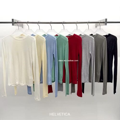 国现class韩国直邮1032510 Helvetica 韩代2026天丝羊毛打底T合集
