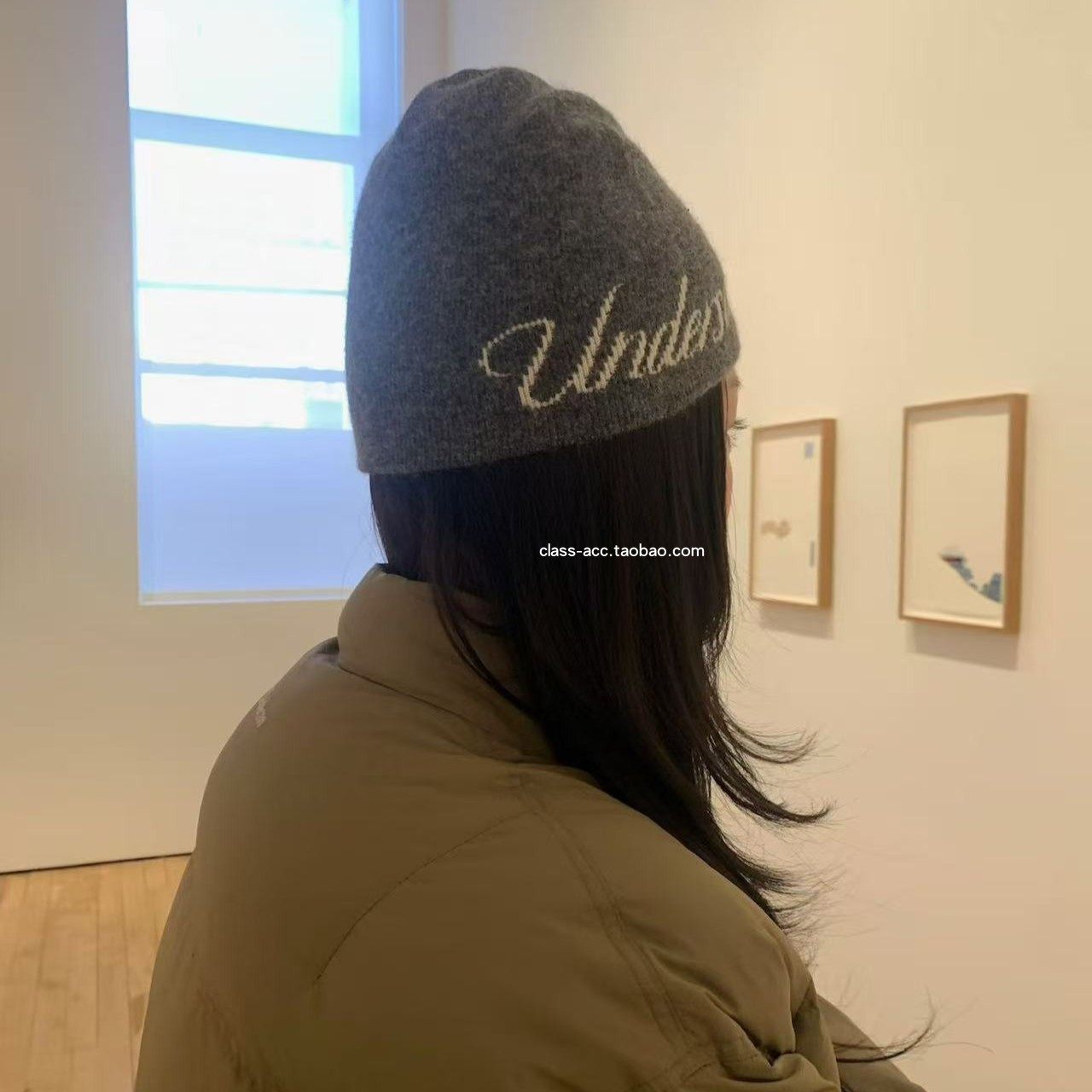 class韩国直邮121625 UNDERSON 韩代2025款  字母针织冷帽