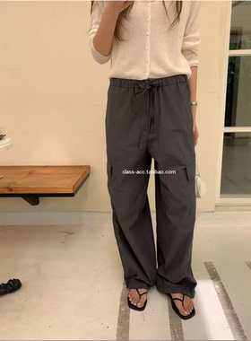 class韩国直邮062413 OUNCE 韩代2026款  夏季超薄工装裤