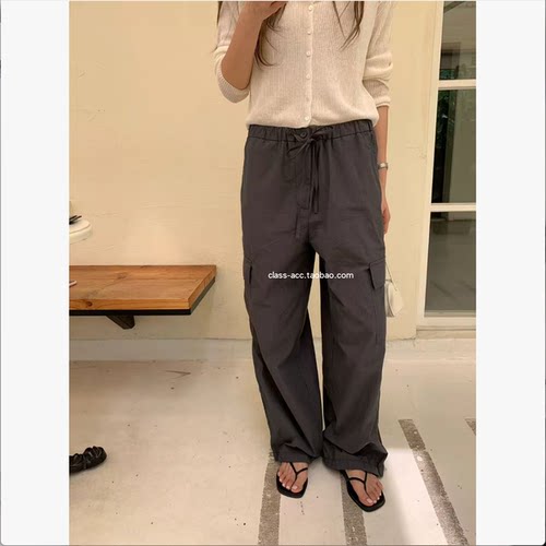 class韩国直邮062413 OUNCE 韩代2026款  夏季超薄工装裤