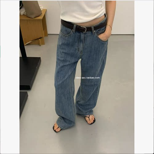 class韩国直邮052029 OUNCE 韩代2026  夏季薄款牛仔裤