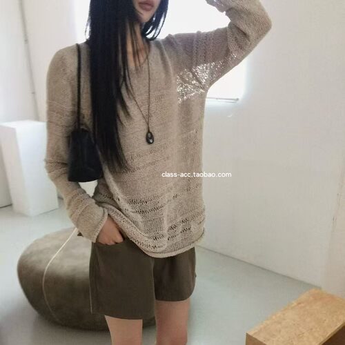 class韩国直邮062402 ANOU 韩代2026福利款  针织罩衫