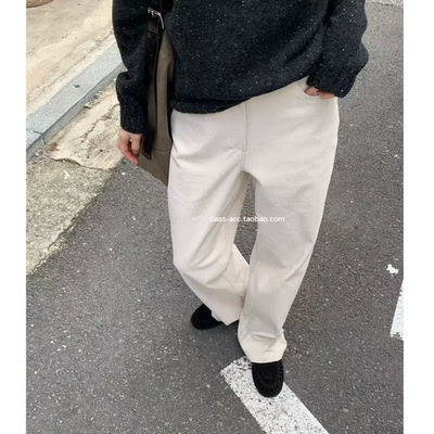 韩现class韩国直邮111301 TASTE 韩代2025款内里加绒灯芯绒休闲裤