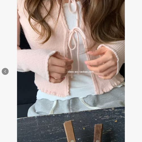 class韩国直邮030116 Riette 韩代2026款  木耳边小吊带