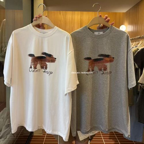 class韩国直邮1032203 Choi 韩代2026款  奔跑小狗短袖T