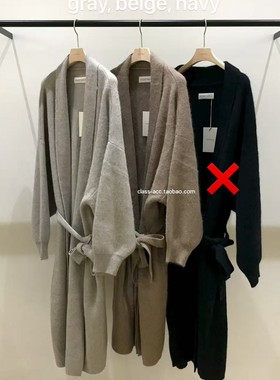 class韩国直邮010405 VEGETABLE 韩代2026福利款  长款针织外套