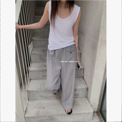 class韩国直邮061002 TASTE 韩代2026款  条纹裤
