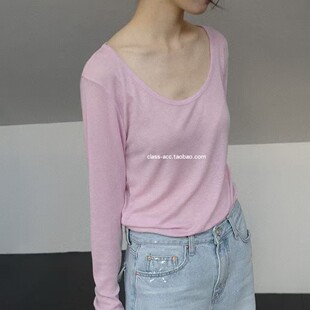 韩代2026款 rich 天丝羊毛大圆领漂亮T over class韩国直邮031509