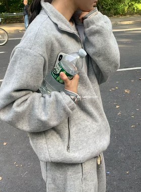 现class韩国直邮110207 JINSIM 韩代2025款  羊毛卫衣卫裤套装