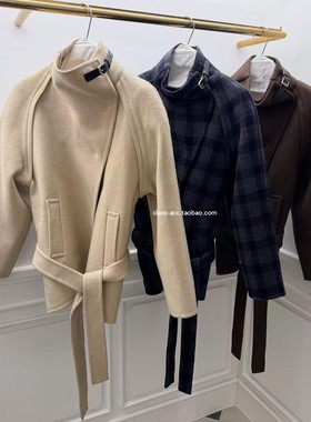 class韩国直邮103003 ETER 韩代2025款  小立领双面毛呢大衣
