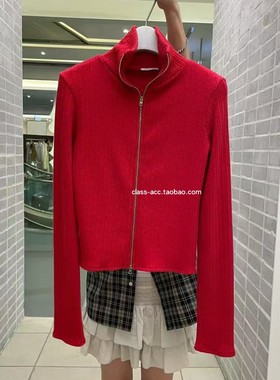 国现class韩国直邮120519 jeong gam 韩代2025福利款拉链针织开衫