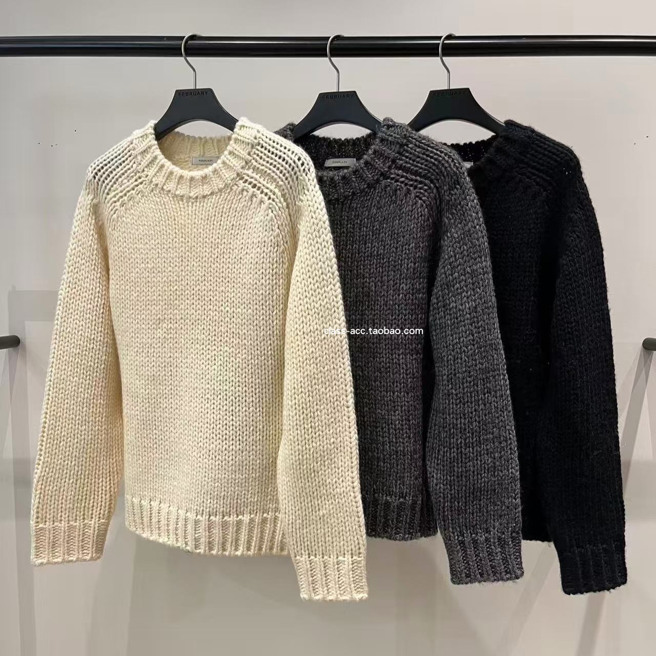 class韩国直邮112703 FEBRUARY.11 韩代2025福利款  圆领毛衣