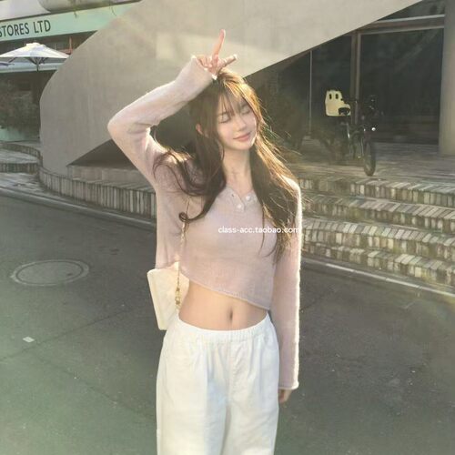 class韩国直邮030209 VEGETABLE 韩代2026款  V领纽扣针织