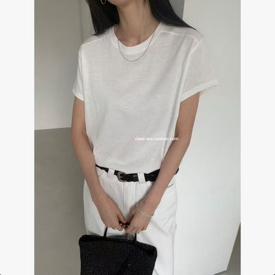 class韩国直邮031117 FEBRUARY.11 韩代2026  基础款纯棉短袖T