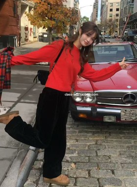 class韩国直邮120706 VEGETABLE 韩代2025款  一片式圆领毛衣