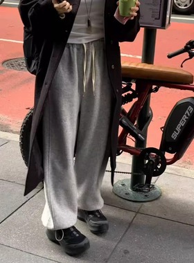 现class韩国直邮112005 JINSIM韩代2025款加绒宽松可束脚卫裤