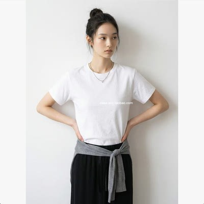 class韩国直邮022329 CLAFO 韩代2026款  百搭圆领短袖T