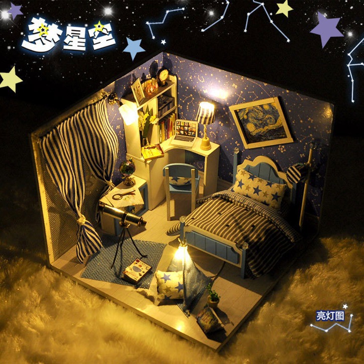 天予diy小屋梦星空 拼装手工模型玩具创意生日礼物女生闺蜜摆件