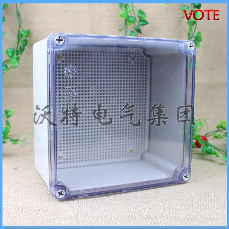 沃特 透明盖防水盒200t*200*130塑料接线盒 防水接线盒