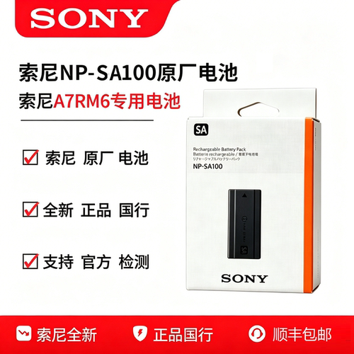 索尼NP-SA100可重复充电电池A7RM6电池BC-SAD1双卡槽充电器A7RVI