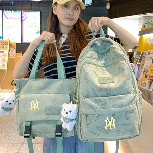 2025新款潮牌女大学生双肩包男初高中生书包电脑包休闲短途旅行包