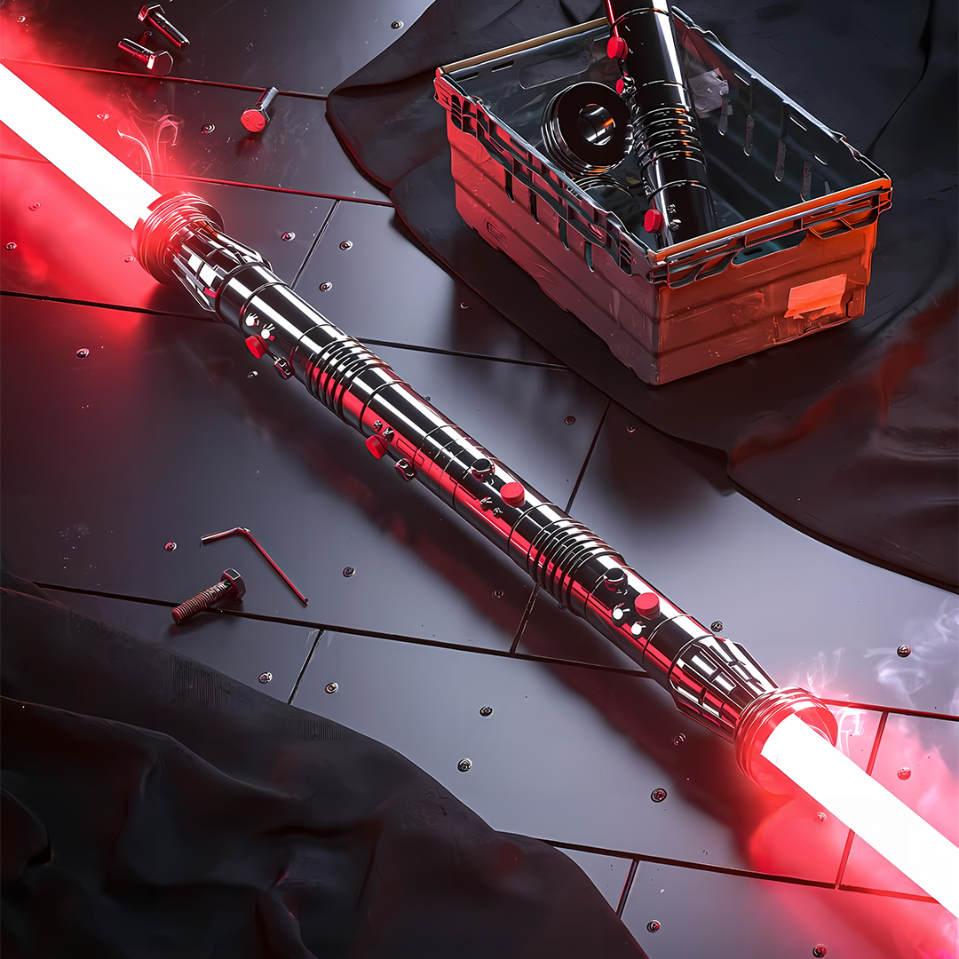 星球大战达斯摩尔二合一合金双刃剑做旧版本星战光剑激光剑玩具礼