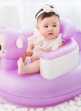 婴儿学坐椅多功能宝宝座椅吃饭餐椅宝宝学坐椅训练椅家用充气沙发