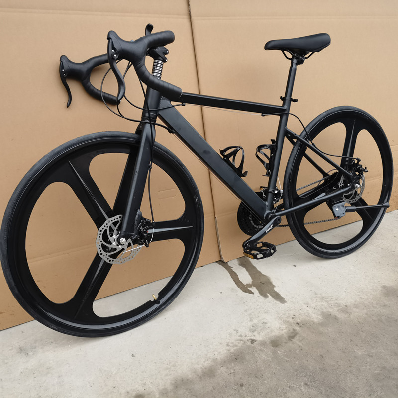 700C公路自行车双碟刹铝合金车架27/30速公路车赛跑车弯把竞速车
