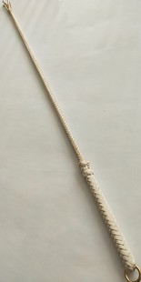 牛皮编制碳素纤维鞭心马术长鞭训教鞭马术马具